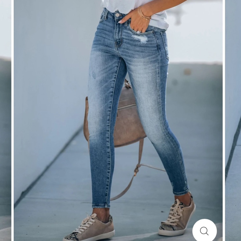Vervet Tanner High Rise Distressed Skinny by Vici